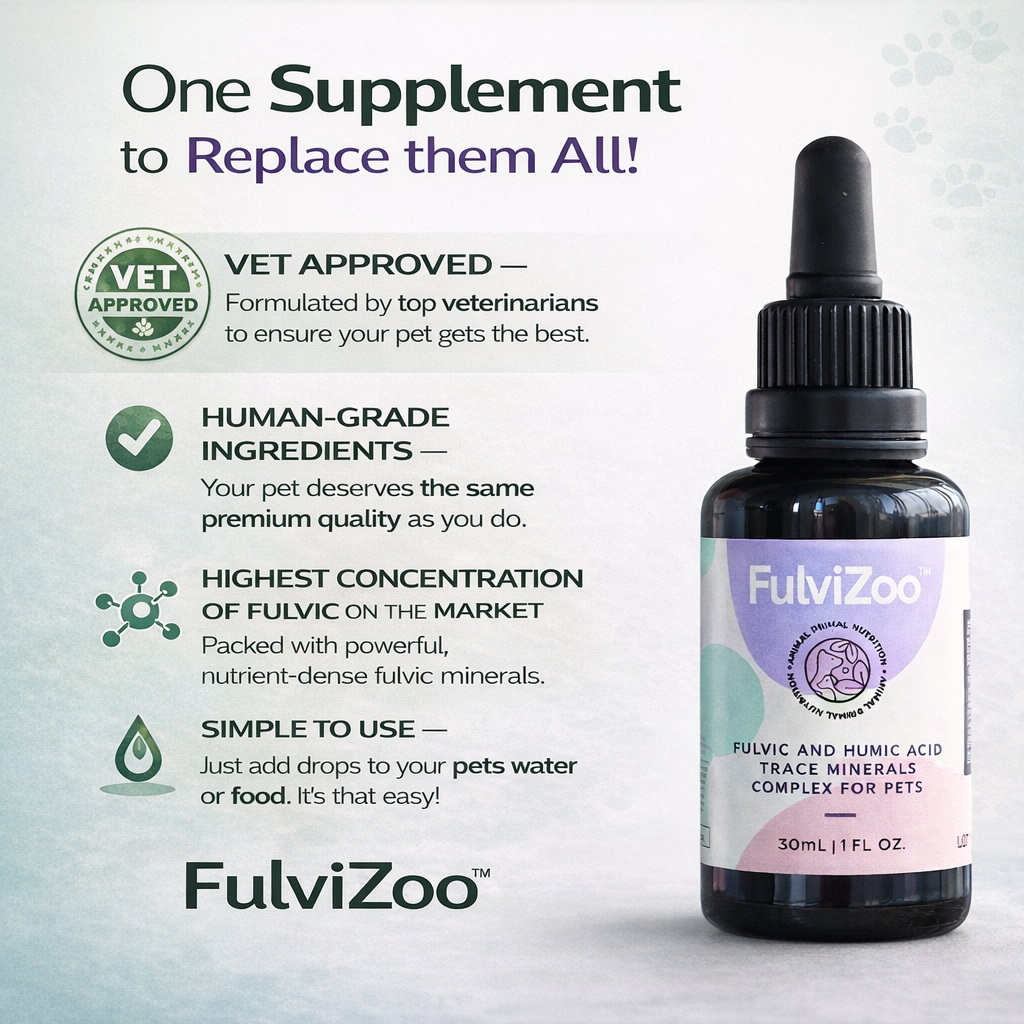 FulviZoo™ 30ml - Fulvic Bio-mineral Complex (120 doses)