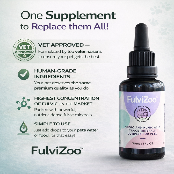 FulviZoo™ 30ml - Fulvic Bio-mineral Complex (120 doses)
